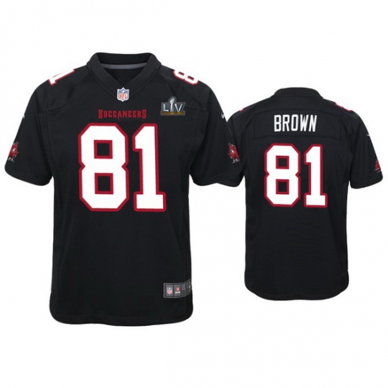 Youth Antonio Brown Buccaneers Black Super Bowl Lv Game Fashion Jersey Youth Antonio Brown Buccaneers Black Super Bowl Lv Game Fashion Jersey