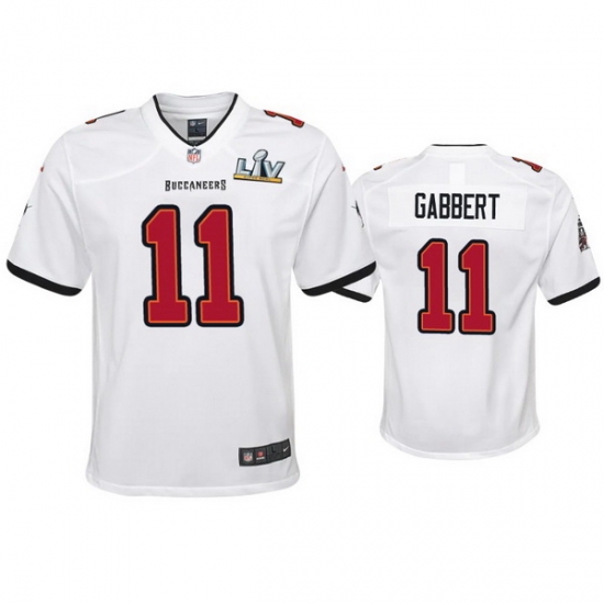 Youth Blaine Gabbert Buccaneers White Super Bowl Lv Game Jersey Youth Blaine Gabbert Buccaneers White Super Bowl Lv Game Jersey