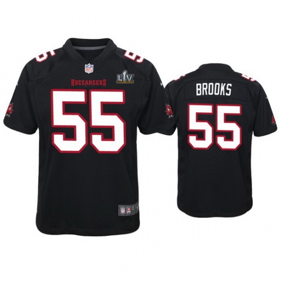 Youth Derrick Brooks Buccaneers Black Super Bowl Lv Game Fashion Jersey Youth Derrick Brooks Buccaneers Black Super Bowl Lv Game Fashion Jersey