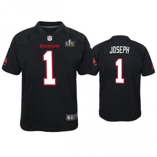 Youth Greg Joseph Buccaneers Black Super Bowl Lv Game Fashion Jersey Youth Greg Joseph Buccaneers Black Super Bowl Lv Game Fashion Jersey