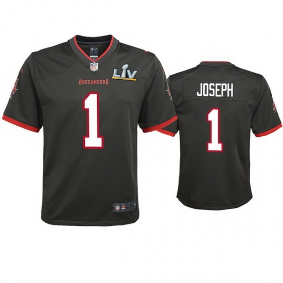 Youth Greg Joseph Buccaneers Pewter Super Bowl Lv Game Jersey Youth Greg Joseph Buccaneers Pewter Super Bowl Lv Game Jersey