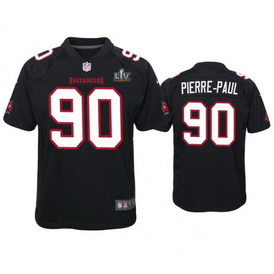 Youth Jason Pierre Paul Buccaneers Black Super Bowl Lv Game Fashion Jersey Youth Jason Pierre Paul Buccaneers Black Super Bowl Lv Game Fashion Jersey