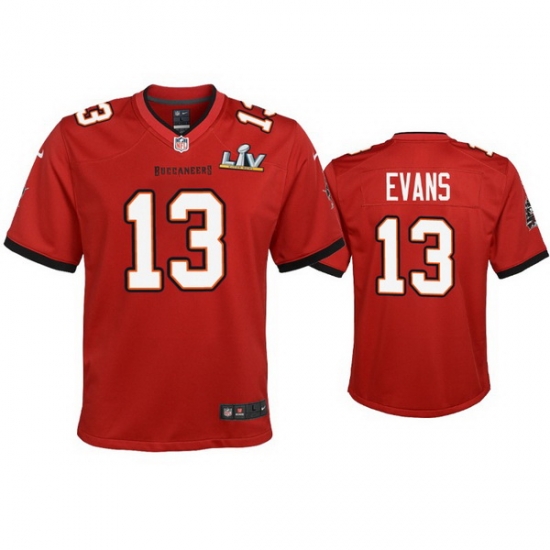 Youth Mike Evans Buccaneers Red Super Bowl Lv Game Jersey Youth Mike Evans Buccaneers Red Super Bowl Lv Game Jersey