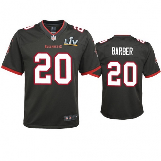 Youth Ronde Barber Buccaneers Pewter Super Bowl Lv Game Jersey Youth Ronde Barber Buccaneers Pewter Super Bowl Lv Game Jersey