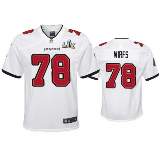 Youth Tristan Wirfs Buccaneers White Super Bowl Lv Game Jersey Youth Tristan Wirfs Buccaneers White Super Bowl Lv Game Jersey