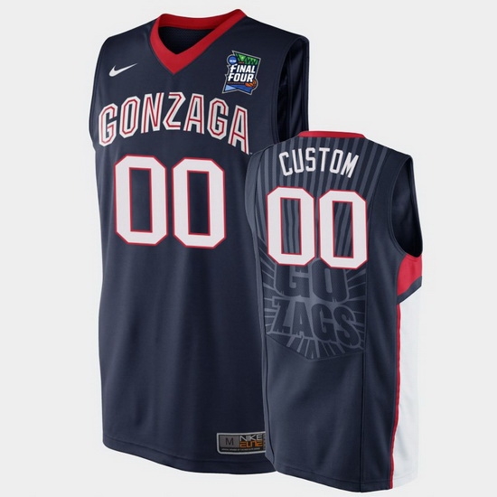 Gonzaga Bulldogs Custom Navy 2019 Final Four Men'S Jersey Gonzaga Bulldogs Custom Navy 2019 Final Four Men'S Jersey