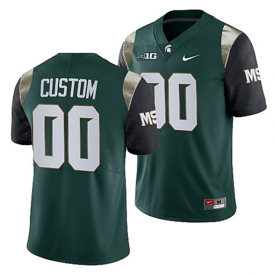 Michigan State Spartans Custom Green College Football Men Jersey Michigan State Spartans Custom Green College Football Men Jersey