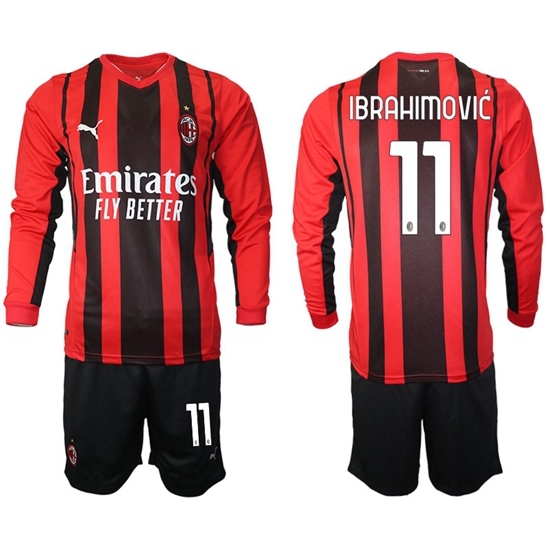 Men AC Milan Long Sleeve Soccer Jerseys 508 Men AC Milan Long Sleeve Soccer Jerseys 508