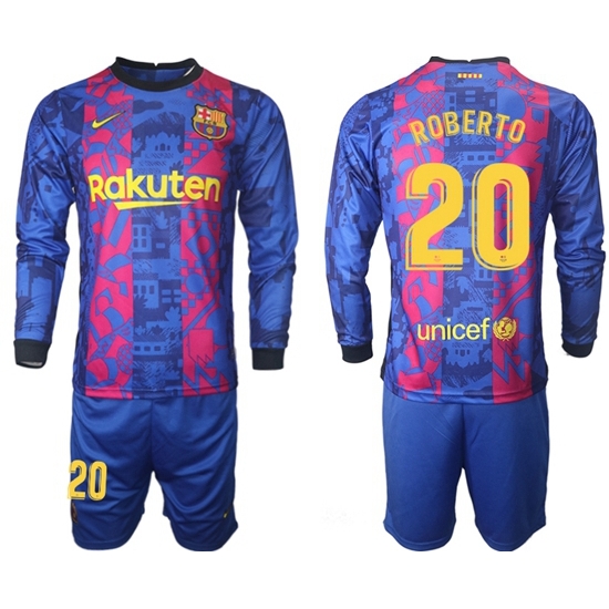 Men Barcelona Long Sleeve Soccer Jerseys 504 Men Barcelona Long Sleeve Soccer Jerseys 504