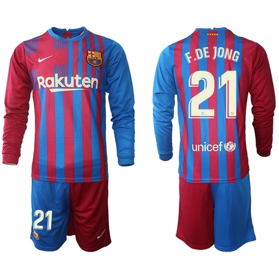 Men Barcelona Long Sleeve Soccer Jerseys 564 Men Barcelona Long Sleeve Soccer Jerseys 564
