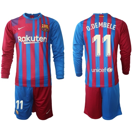 Men Barcelona Long Sleeve Soccer Jerseys 574 Men Barcelona Long Sleeve Soccer Jerseys 574
