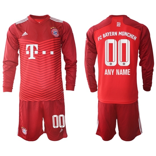 Men Bayern Long Sleeve Soccer Jerseys 539 Customized Men Bayern Long Sleeve Soccer Jerseys 539 Customized