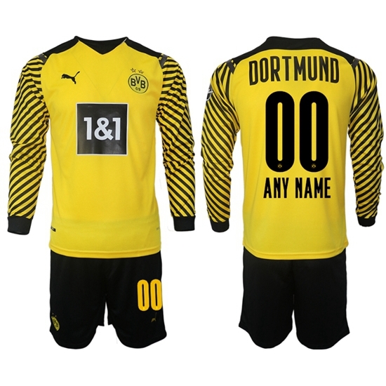 Men Borussia Dortmund Long Sleeve Soccer Jerseys 500 Customized Men Borussia Dortmund Long Sleeve Soccer Jerseys 500 Customized