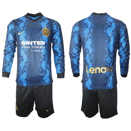 Men Inter Milan Long Sleeve Soccer Jerseys 522 Men Inter Milan Long Sleeve Soccer Jerseys 522
