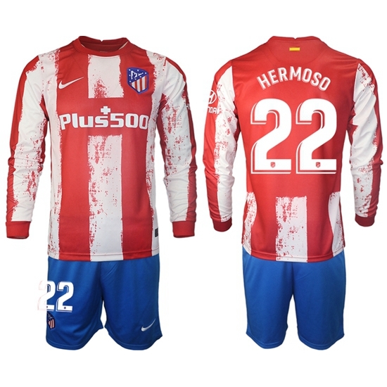 Men Atletico de Madrid Long Sleeve Soccer Jerseys 507 Men Atletico de Madrid Long Sleeve Soccer Jerseys 507