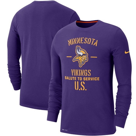 Minnesota Vikings Men Long T Shirt 009 Minnesota Vikings Men Long T Shirt 009