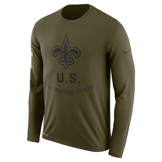 New Orleans Saints Men Long T Shirt 011 New Orleans Saints Men Long T Shirt 011