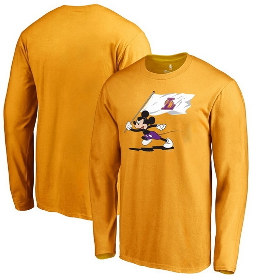 Los Angeles Lakers Men Long T Shirt 008 Los Angeles Lakers Men Long T Shirt 008
