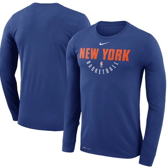 New York Knicks Men Long T Shirt 003 New York Knicks Men Long T Shirt 003
