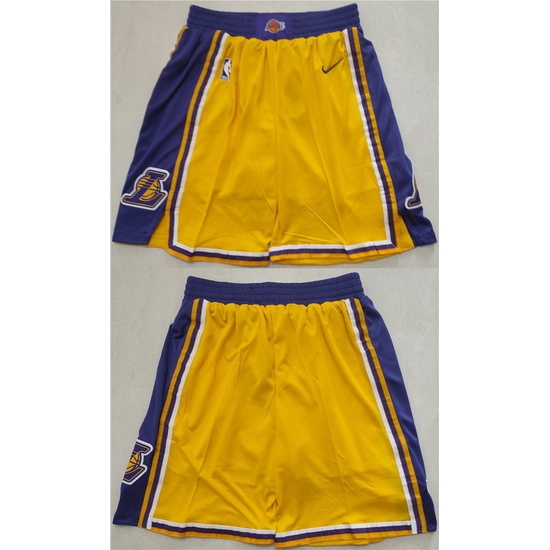 Los Angeles Lakers Basketball Shorts 043 Los Angeles Lakers Basketball Shorts 043