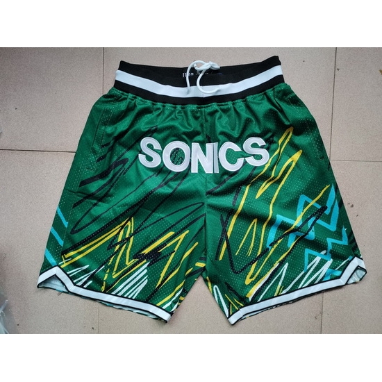 Seattle SuperSonics Basketball Shorts 005 Seattle SuperSonics Basketball Shorts 005