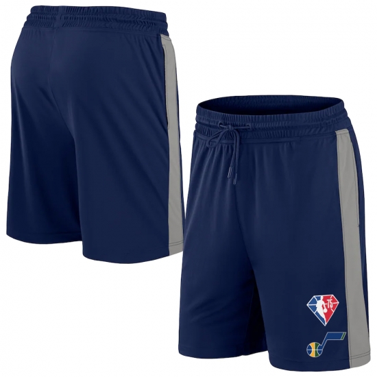 Men Utah Jazz Navy Shorts Men Utah Jazz Navy Shorts