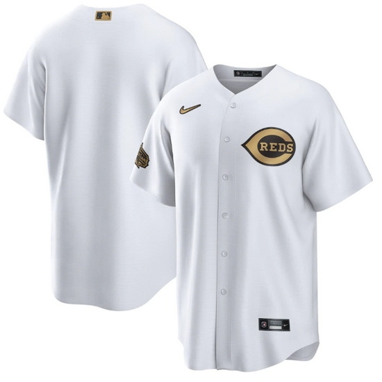 Men Cincinnati Reds Blank 2022 All Star White Cool Base Stitched Baseball Jersey Men Cincinnati Reds Blank 2022 All Star White Cool Base Stitched Baseball Jersey