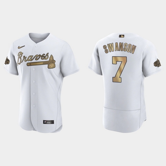 Men Dansby Swanson Atlanta Braves 2022 Mlb All Star Game Authentic White Jersey Men Dansby Swanson Atlanta Braves 2022 Mlb All Star Game Authentic White Jersey