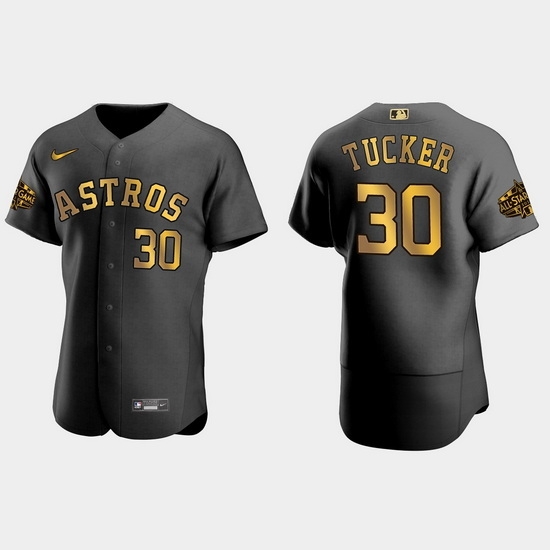 Men Houston Astros Kyle Tucker 2022 Mlb All Star Game Authentic Black Men Jersey Men Houston Astros Kyle Tucker 2022 Mlb All Star Game Authentic Black Men Jersey