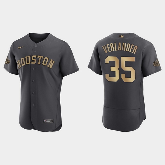 Men Justin Verlander Houston Astros 2022 Mlb All Star Game Authentic Charcoal Jersey Men Justin Verlander Houston Astros 2022 Mlb All Star Game Authentic Charcoal Jersey