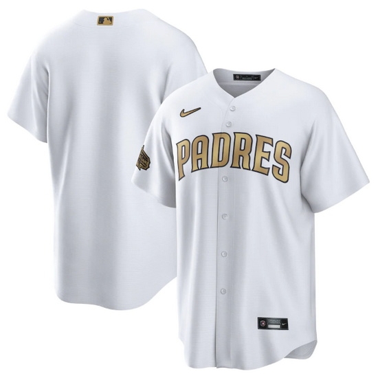 Men San Diego Padres Blank 2022 All Star White Cool Base Stitched Baseball Jersey Men San Diego Padres Blank 2022 All Star White Cool Base Stitched Baseball Jersey