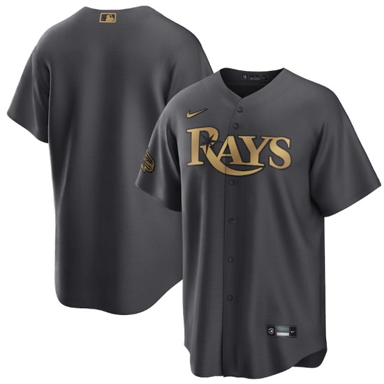 Men Tampa Bay Rays Blank 2022 All Star Charcoal Cool Base Stitched Baseball Jersey Men Tampa Bay Rays Blank 2022 All Star Charcoal Cool Base Stitched Baseball Jersey