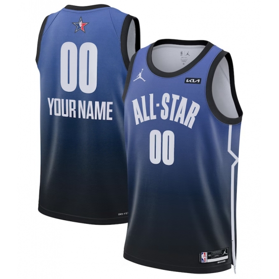 Men 2023 All Star Active Player Custom Blue Game Swingman Stitched Basketball Jersey Men 2023 All Star Active Player Custom Blue Game Swingman Stitched Basketball Jersey