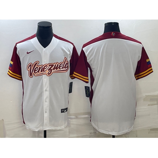 Men Venezuela Baseball Blank 2023 White World Baseball Classic Stitched Jersey Men Venezuela Baseball Blank 2023 White World Baseball Classic Stitched Jersey
