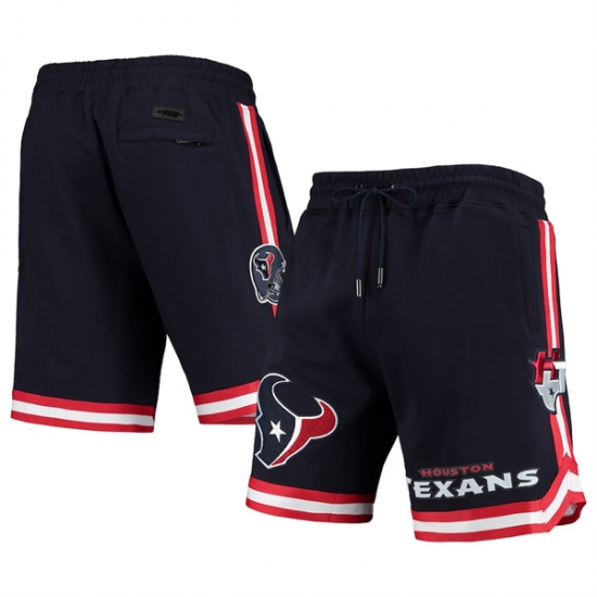 Men Houston Texans Navy Shorts Men Houston Texans Navy Shorts