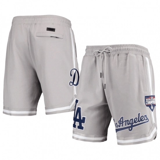 Men Los Angeles Dodgers Grey Shorts Men Los Angeles Dodgers Grey Shorts