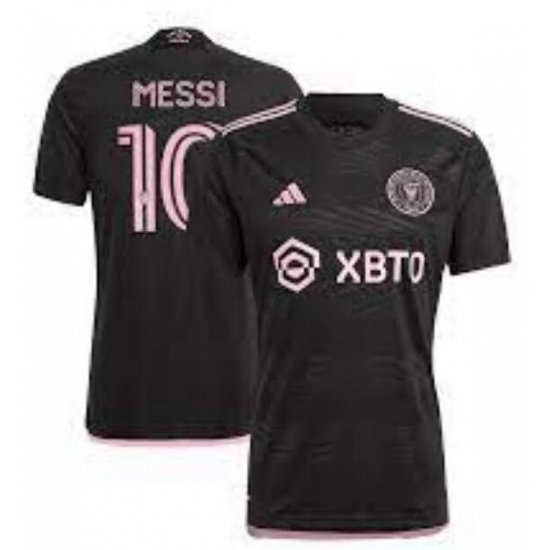 Men's Inter Miami CF Lionel Messi #10 2023 Black Pink Soccer Jersey Men's Inter Miami CF Lionel Messi #10 2023 Black Pink Soccer Jersey