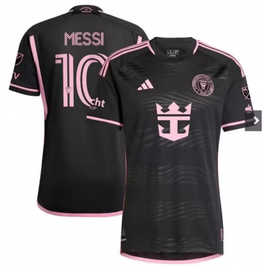Men's Inter Miami CF Lionel Messi 10 2024 Black Pink Soccer Jersey Men's Inter Miami CF Lionel Messi 10 2024 Black Pink Soccer Jersey