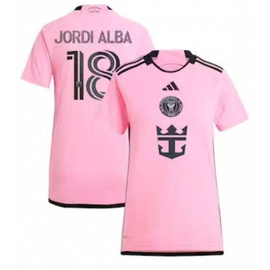 Women's Inter Miami CF Jordi Alba Ramos adidas Pink 2024 2getherness Replica Player Jersey Women's Inter Miami CF Jordi Alba Ramos adidas Pink 2024 2getherness Replica Player Jersey