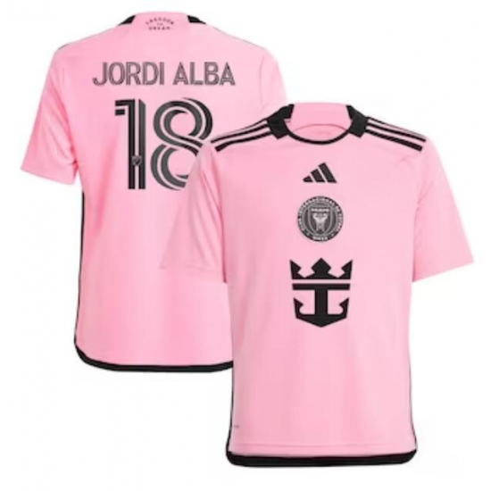 Youth Inter Miami CF Jordi Alba Ramos adidas Pink 2024 2getherness Replica Player Jersey Youth Inter Miami CF Jordi Alba Ramos adidas Pink 2024 2getherness Replica Player Jersey