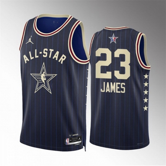 Men 2024 All Star 23 LeBron James Navy Stitched Basketball Jersey Men 2024 All Star 23 LeBron James Navy Stitched Basketball Jersey