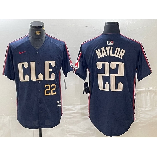 men cleveland guardians 22 josh naylor navy 2024 city connect limited stitched baseball jersey II men cleveland guardians 22 josh naylor navy 2024 city connect limited stitched baseball jersey II