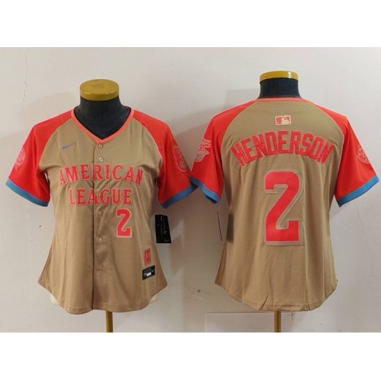 Women American League 2 Gunnar Henderson Cream 2024 All Star Limited Stitched Baseball Jersey 2 Women American League 2 Gunnar Henderson Cream 2024 All Star Limited Stitched Baseball Jersey 2
