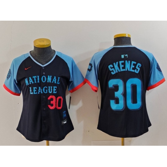 Women National League 30 Paul Skenes Navy 2024 All Star Limited Stitched Baseball Jersey 5 Women National League 30 Paul Skenes Navy 2024 All Star Limited Stitched Baseball Jersey 5