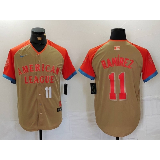 Men American League 11 Jos E9 Ram EDrez Cream 2024 All Star Limited Stitched Jersey 2 Men American League 11 Jos E9 Ram EDrez Cream 2024 All Star Limited Stitched Jersey 2