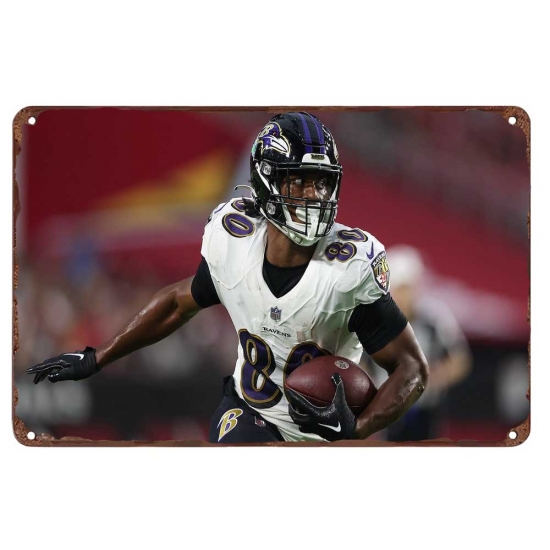 Baltimore Ravens Aluminum Sign 12x8 Inch Isaiah Likely 002 Baltimore Ravens Aluminum Sign 12x8 Inch Isaiah Likely 002