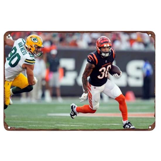 Cincinnati Bengals Aluminum Sign 12x8 Inch Chase Brown 003 Cincinnati Bengals Aluminum Sign 12x8 Inch Chase Brown 003