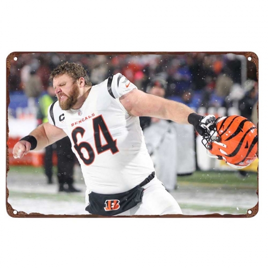 Cincinnati Bengals Aluminum Sign 12x8 Inch Ted Karras 003 Cincinnati Bengals Aluminum Sign 12x8 Inch Ted Karras 003