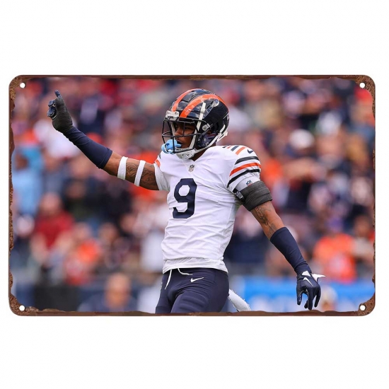 chicago bears Aluminum Sign 12x8 Inch Jaquan Brisker 001 chicago bears Aluminum Sign 12x8 Inch Jaquan Brisker 001