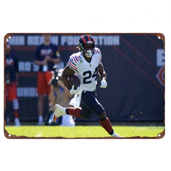 chicago bears Aluminum Sign 12x8 Inch Khalil Herbert 004 chicago bears Aluminum Sign 12x8 Inch Khalil Herbert 004